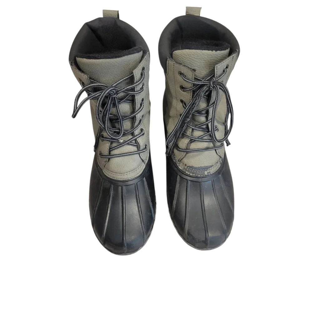 Adam Black and Green Faux Fur Boots